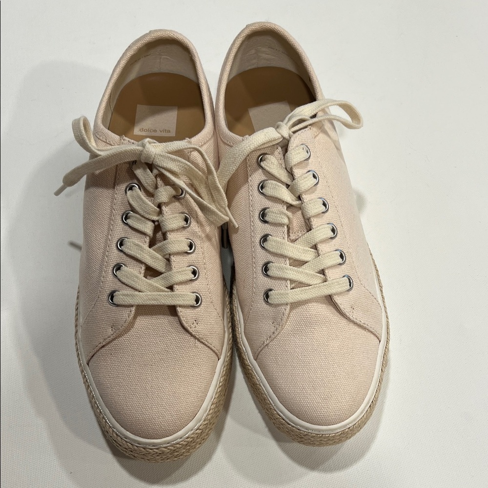 Dolce Vita Espadrille Women's Beige Canvas Sneakers